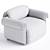Modern ARINA Armchair: Corona Render 3D model small image 3