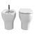 Axa Cinque Floor-Mounted Toilet 3D model small image 2