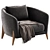 Modern Delray Armchair by West Elm 3D model small image 3