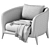 Modern Delray Armchair by West Elm 3D model small image 5