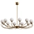 Elegant Brass Papillon Ceiling Light 3D model small image 1