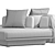 Modern Modular Fabric Sofa Collection 3D model small image 7