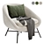 Cozy Barrow Lounge Chair 3D model small image 1