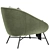 Cozy Barrow Lounge Chair 3D model small image 5