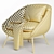 Cozy Barrow Lounge Chair 3D model small image 6