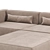 Modern Modular Sectional Sofa Set 3D model small image 3