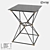 Minimalistic Coffee Table with Metal and Glass, 70406 Model 3D model small image 1