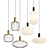 Elegant IRIS Pendant Light 3D model small image 1