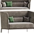 Elegant and Contemporary Camden Sofa 3D model small image 2