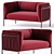 Modern 2-Seater LOGGIA Sofa 3D model small image 1