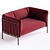 Modern 2-Seater LOGGIA Sofa 3D model small image 3
