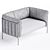 Modern 2-Seater LOGGIA Sofa 3D model small image 4