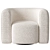 Swivel Hugger Accent Chair 3D model small image 2