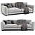 Modern Poliform Paris Seoul Sofa 3D model small image 1