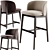 Sleek Calligaris Abrey Stool 2017 3D model small image 2