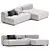 Elegant Lema Cloud Sofa Design 3D model small image 1