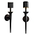 Elegant Metal VINCENNES SCONCE 3D model small image 1