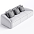 Contemporary Daija Sofa in Millimeters 3D model small image 4