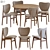 Elegant Elephant Chair Meeting Table 3D model small image 1