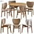 Elegant Elephant Chair Meeting Table 3D model small image 4