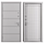 Flat Bravo Metal Entry Door 3D model small image 4