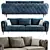 Luxury Arven Sofa Set in Millimeters 3D model small image 2