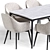 Modern Kanto Dining Table Set 3D model small image 5