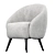 Modern Chic Mylo Accent Chair 3D model small image 2