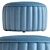 Mod Ottoman: Sleek Faux Leather 3D model small image 6