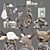 Scandinavian Style Plush Toy Set 3D model small image 1