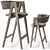 Modern Bar Stool by Montly 3D model small image 2