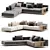 Corner Sofa Brera Poliform 3D model small image 1