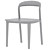 Modern Lugano Chair, Armless 3D model small image 4