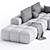 Modern Shamara Sofa with Corona Render 3D model small image 3