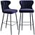 Puebla 4L Barstool: Timeless Elegance 3D model small image 1