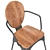 Modern Melita Dining Chair 3D model small image 4