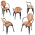 Modern Melita Dining Chair 3D model small image 6