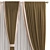 Geometric Mesh Curtain Design 3D model small image 3