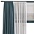 Meshed Curtain Design 3D model small image 3