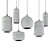  Sleek Glass Stone Pendant Light 3D model small image 2