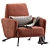 Modern S.K. Armchair Design 3D model small image 1