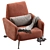 Modern S.K. Armchair Design 3D model small image 5