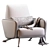 Modern S.K. Armchair Design 3D model small image 7