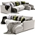 Modern Chaise Longue by Poliform 3D model small image 3