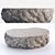 Dual Color Rock Side Tables 3D model small image 3