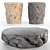 Dual Color Rock Side Tables 3D model small image 4