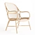 Designer Rattan Armchair 3D Model 3D model small image 1