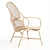 Designer Rattan Armchair 3D Model 3D model small image 4