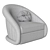 Regal Swivel Accent Chair 3D model small image 6