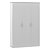 Ensson 3 Wardrobe in Latte 3D model small image 4